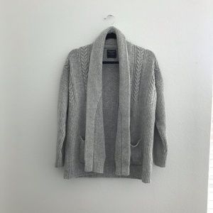 Abercrombie & Fitch Grey Knitted Cardigan